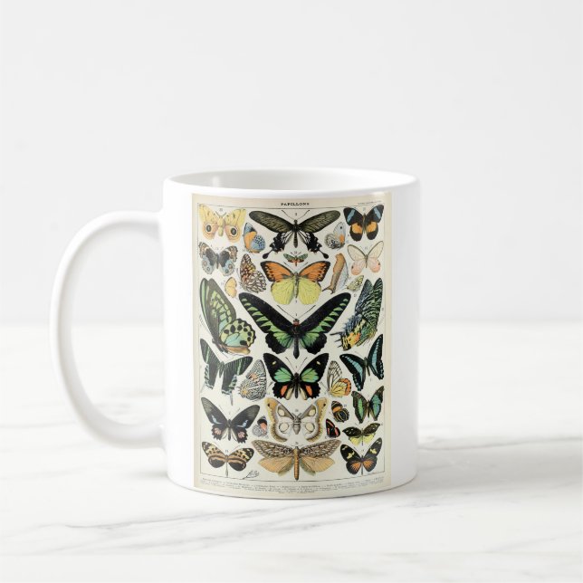 Taza De Café Mug de las mariposas de Millot (Izquierda)