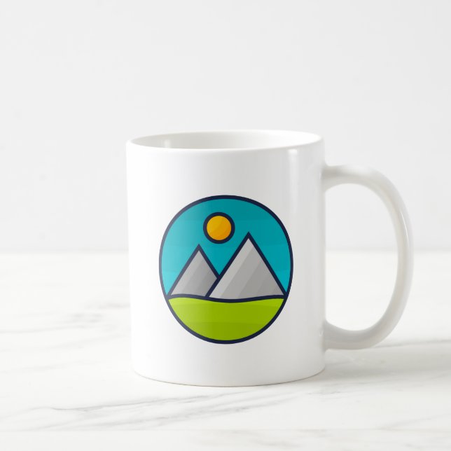 Taza De Café Mug de las montañas (Derecha)