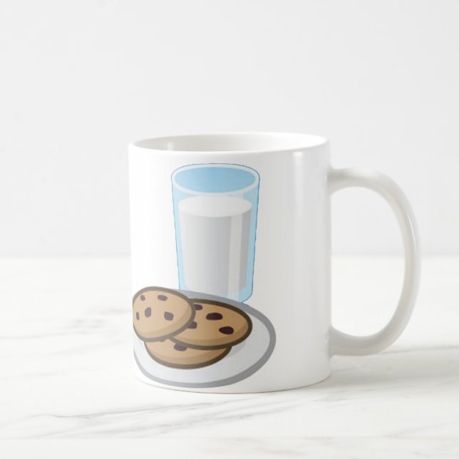 Taza De Café Mug de leche y cookies (Derecha)