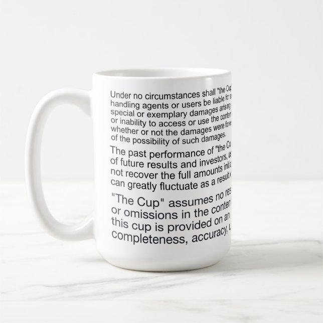 Taza De Café Mug de ley (Izquierda)
