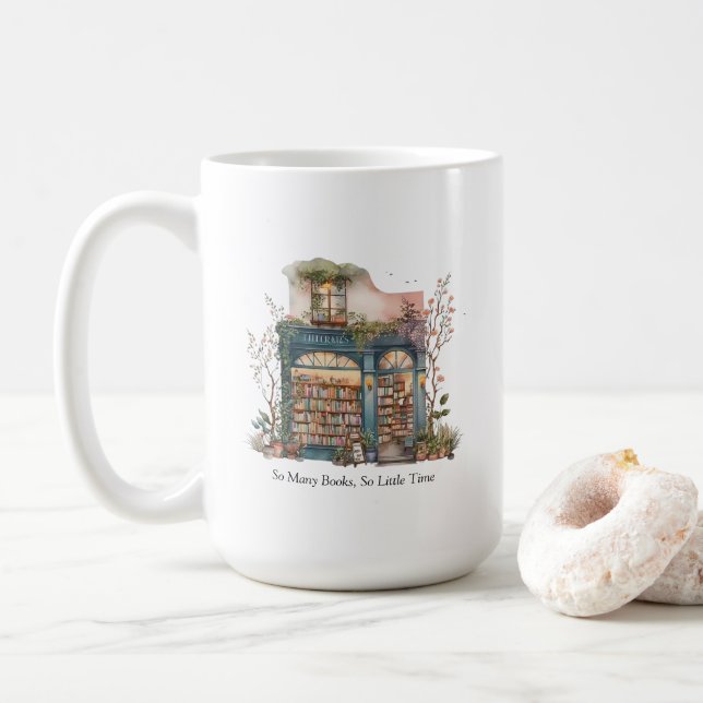 Taza De Café Mug de librería (Con donut)