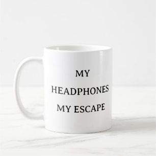 Taza De Café Mug de los amantes de la música - Los audífonos so