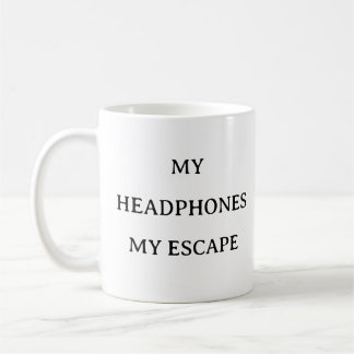 Taza De Café Mug de los amantes de la música - Los audífonos so
