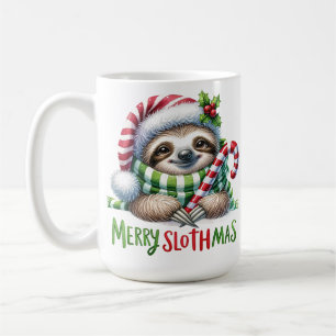 Taza De Café Mug de los Navidades eslovacos de merry Slothmas -