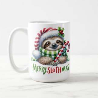 Taza De Café Mug de los Navidades eslovacos de merry Slothmas -