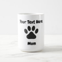 Mug de mamá de perro personalizada