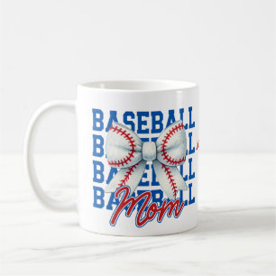 Taza De Café Mug de mamá del béisbol fotográfico personalizado