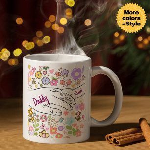 Taza De Café Mug De Mamá Personalizada - Gif Efecto 3D De Manos