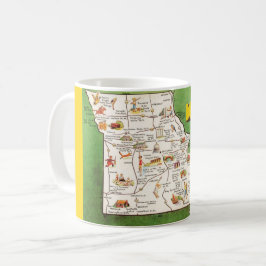 Taza De Café Mug de mapa de Missouri