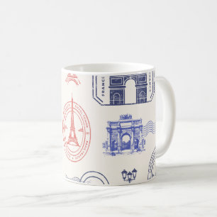 Taza De Café Mug. de marca postal Correo Vintage y Despacho d