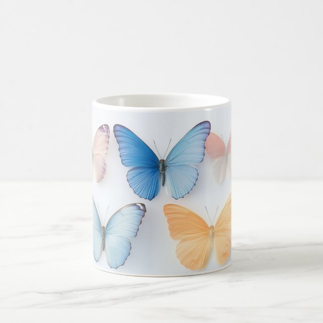 Taza De Café Mug de mariposas delgadas (Centro)