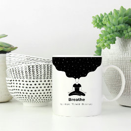 Taza De Café Mug de meditación respiratoria - Zen nocturno estr