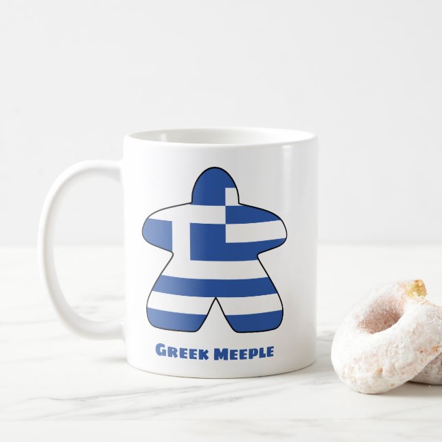 Taza De Café Mug de Meeple Griego (Con donut)