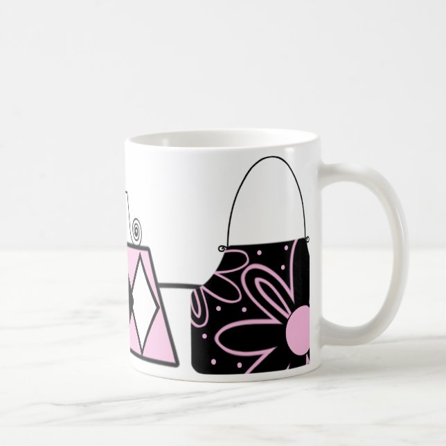Taza De Café Mug de moda rosa (Derecha)