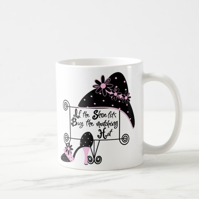 Taza De Café Mug de moda rosa (Derecha)