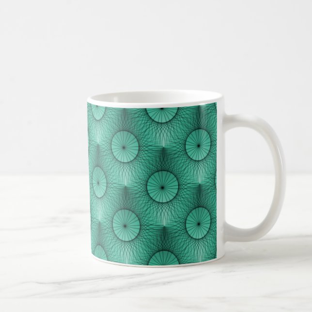 Taza De Café Mug de Moda ultramoderna, verde marino (Derecha)