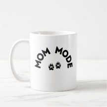 Mug de modo de mamá - Paw Print Edition