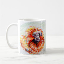 Mug de mono de león infantil salvaje