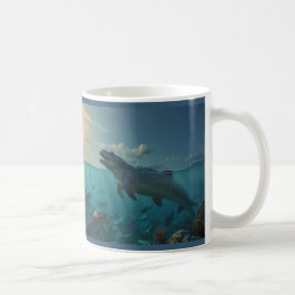 Taza De Café Mug de Mosasauris (Arte de los Dinosaurios) para t