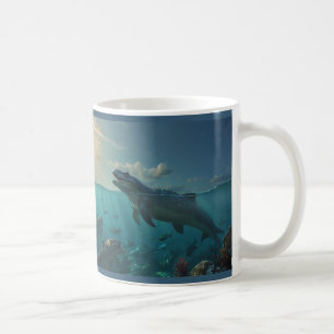Taza De Café Mug de Mosasauris (Arte de los Dinosaurios) para t