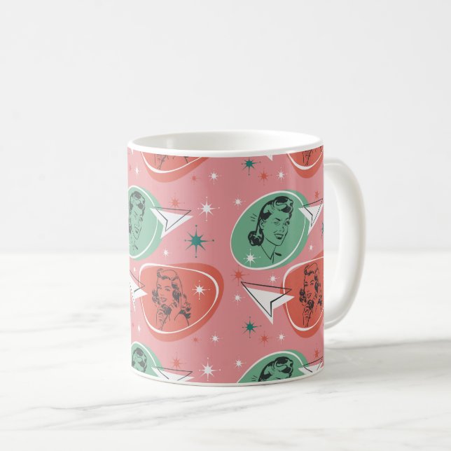 Taza De Café Mug de mujeres retro kitsch (Anverso derecho)