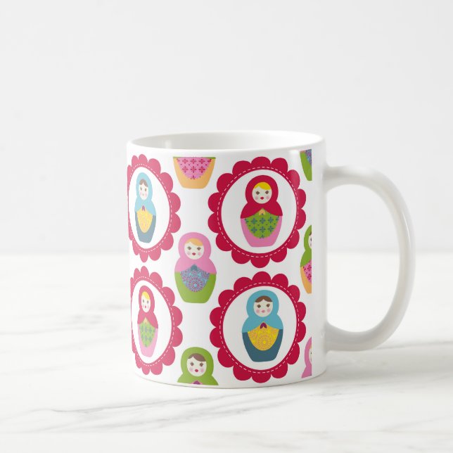 Taza De Café Mug de muñeca rusa (Derecha)