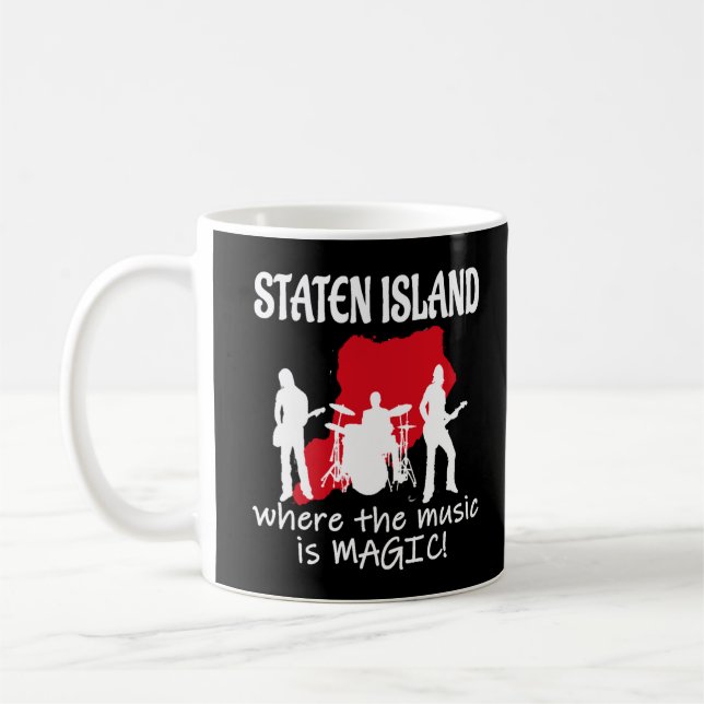 Taza De Café Mug de música de Staten Island (Izquierda)