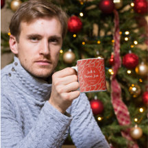 Mug de Navidades de caña de candy personalizadas