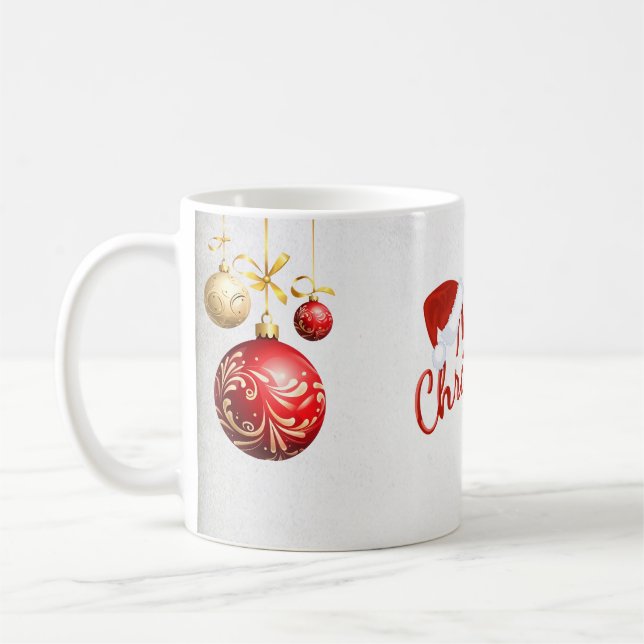Taza De Café Mug de Navidades de casamiento blanco (Izquierda)
