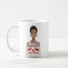 Taza De Café Mug de Navidades de imágenes de acuarela personali