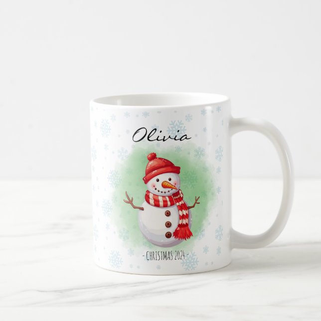 Taza De Café Mug. de Navidades de nombres personalizados (Derecha)