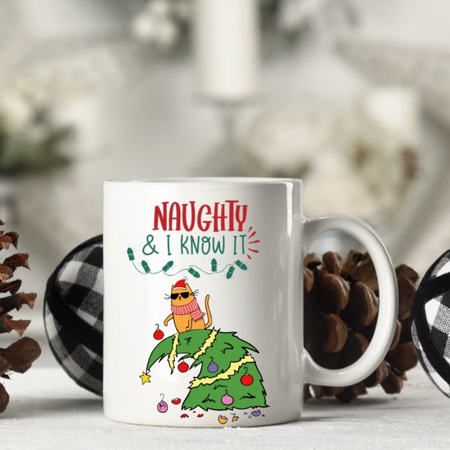 Taza De Café Mug de Navidades gatos graciosos y personalizados (Subido por el creador)