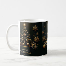 Taza De Café Mug de Navidades Noel Black & Gold