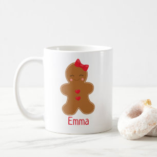 Taza De Café Mug de Navidades personalizados de Kawaii Gingerbr