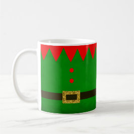 Taza De Café Mug de Navidades personalizados del elfo verde lin