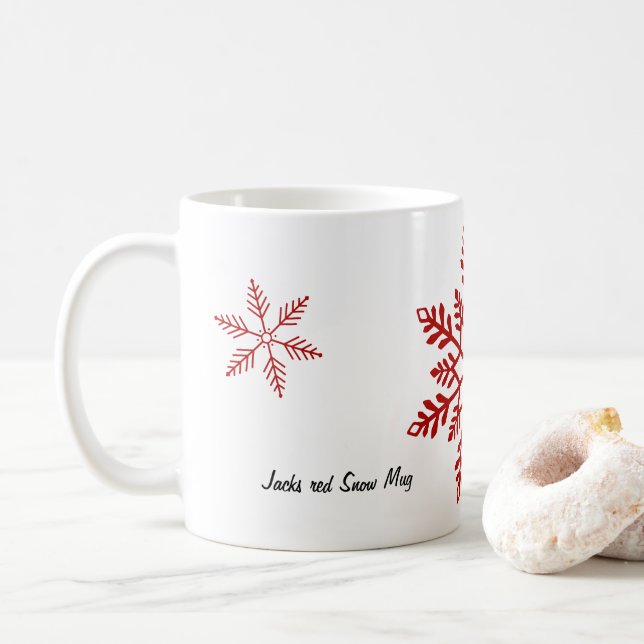 Taza De Café Mug de nieve (Con donut)