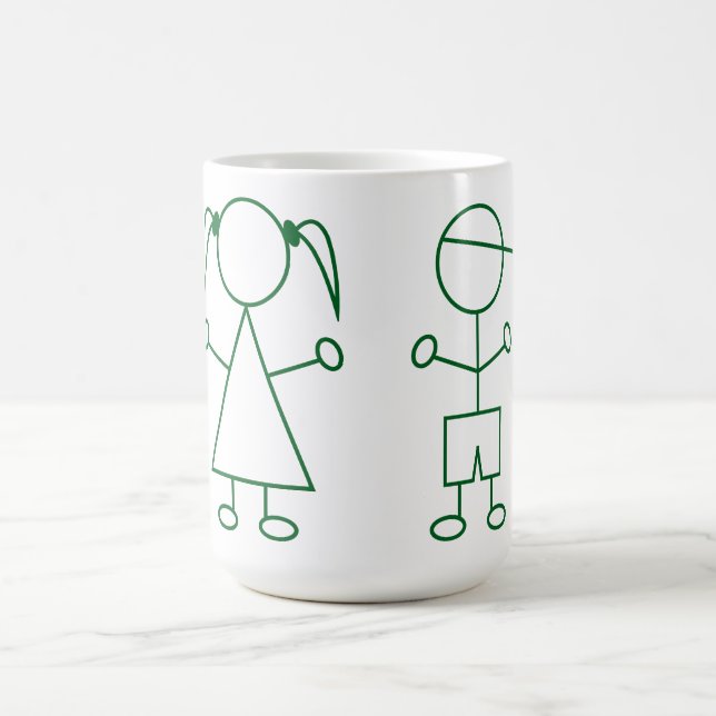 Taza De Café Mug de niños de Stick Man (Centro)