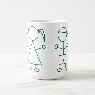 Taza De Café Mug de niños de Stick Man