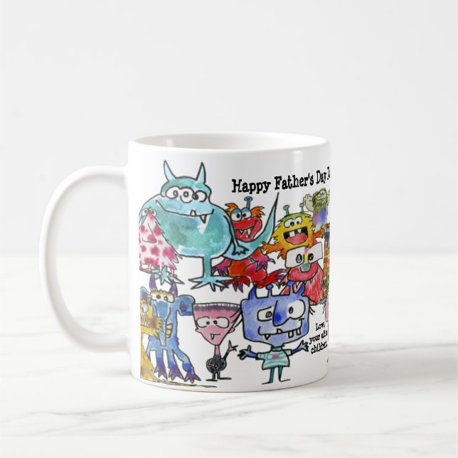 Taza De Café Mug de niños extranjeros en el Día del Padre (Izquierda)