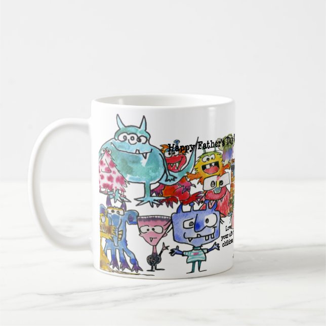 Taza De Café Mug de niños extranjeros en el Día del Padre (Izquierda)