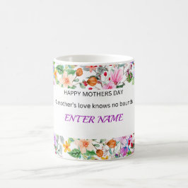 TAZA DE CAFÉ MUG DE NOMBRE DE DÍA DE LA MADRE PERSONALIZADO