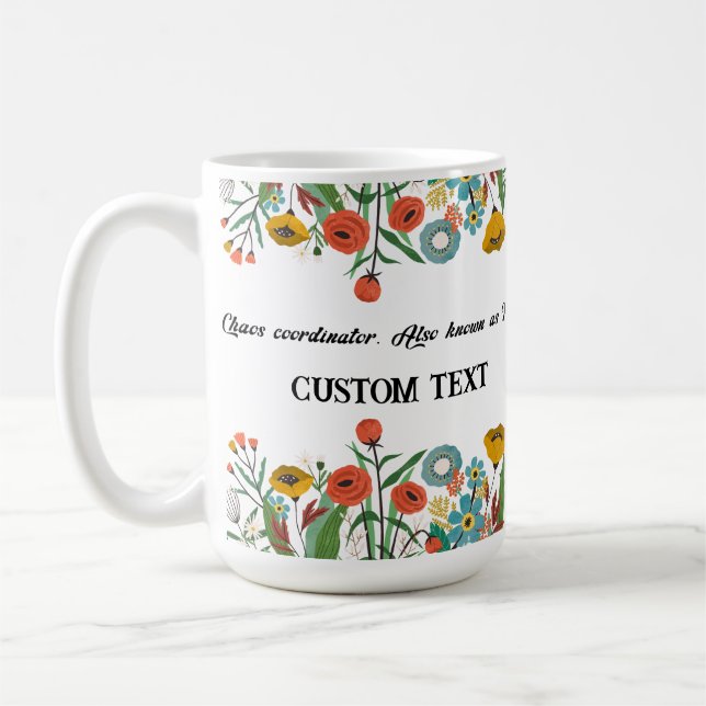 TAZA DE CAFÉ MUG DE NOMBRE DE DÍA DE LA MADRE PERSONALIZADO (Izquierda)