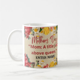 TAZA DE CAFÉ MUG DE NOMBRE DE DÍA DE LA MADRE PERSONALIZADO