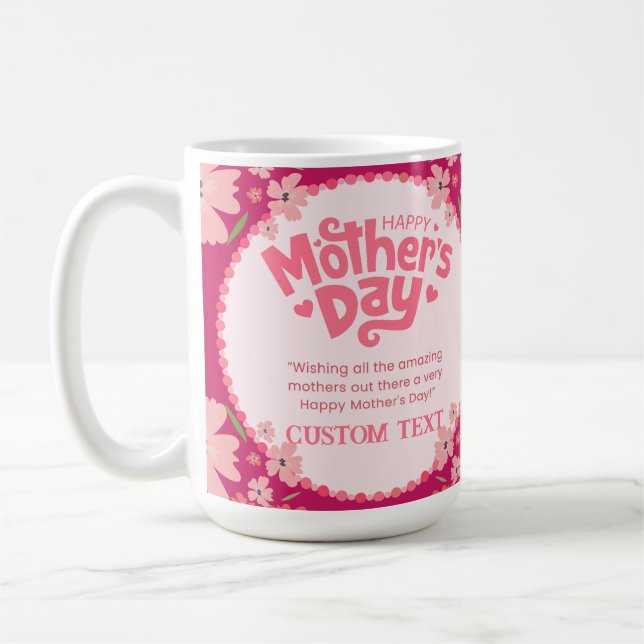 TAZA DE CAFÉ MUG DE NOMBRE DE DÍA DE LA MADRE PERSONALIZADO (Izquierda)