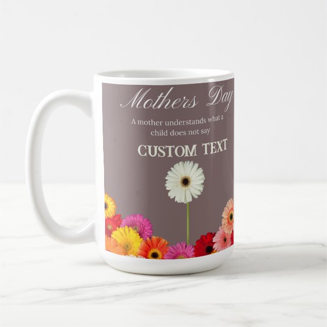 TAZA DE CAFÉ MUG DE NOMBRE DE DÍA DE LA MADRE PERSONALIZADO (Izquierda)