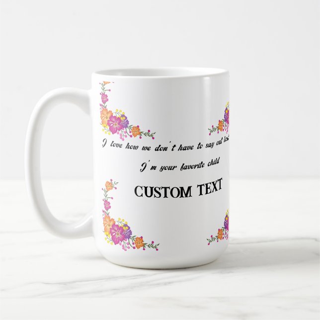 TAZA DE CAFÉ MUG DE NOMBRE DE DÍA DE LA MADRE PERSONALIZADO (Izquierda)