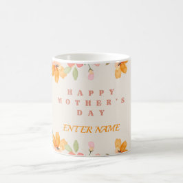 TAZA DE CAFÉ MUG DE NOMBRE DE DÍA DE LA MADRE PERSONALIZADO