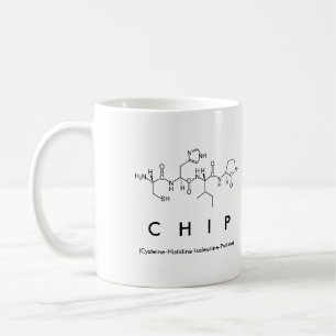 Taza De Café Mug de nombre de péptido de Chip
