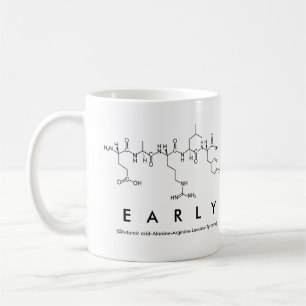 Taza De Café Mug de nombre de péptido temprano