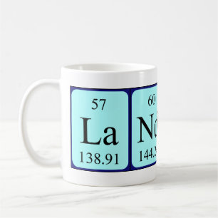Taza De Café Mug de nombre de tabla periódica Landyn